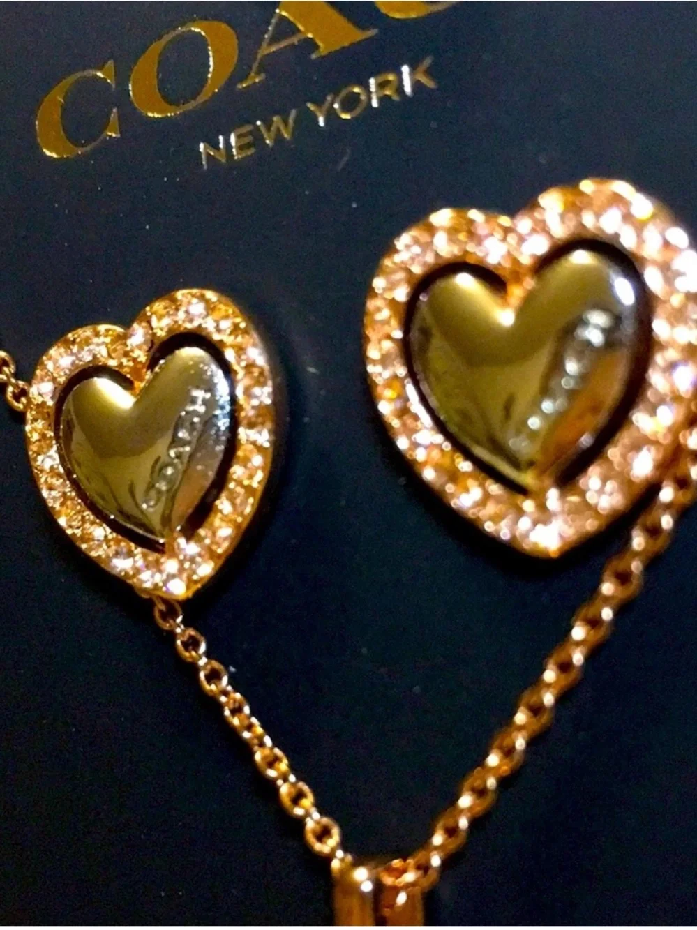 🐴Coach® Stunning Rose Gold Necklace Set🐴
